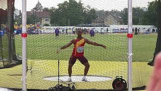 Yasiel Sotero wins Discus at Euro U18 Championships  6431m [upl. by Eleanora]