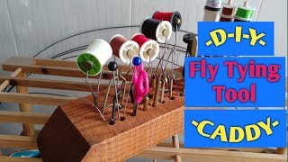 How to Make a Fly Tying Station Tool Caddy from Wood DIY [upl. by Eerpud62]