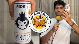 Daily Beer Review – Bira 91 White  500ml Can Chug amp Rating  47 ABV Indian Witbier [upl. by Adnarom]