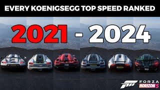 ALL 8 Koenigsegg Top Speed Ranked Forza Horizon 5 [upl. by Tedric]