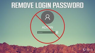 How to Remove Login Password from Your Windows [upl. by Khai]