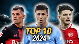 Top 10 Best Defensive Midfielders In The World 2024 football [upl. by Royd]