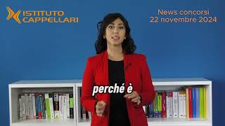 News concorsi 22 novembre 2024 [upl. by Tilla]