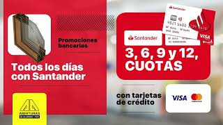 Santander  Medios de pago  Aberturas de Aluminio  PVC [upl. by Nauqit]