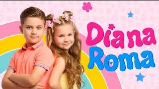 who is at the door kids family more stories Diana and Roma cartoon baby cartoon [upl. by Atikin]