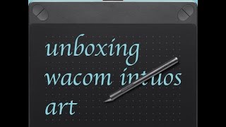 unboxing wacom intuos art small amp first run [upl. by Delphine]