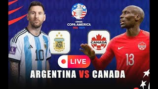 Argentina vs Canada Copa America 2024 Playing efootball 2024 [upl. by Datha650]