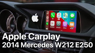 Apple CarPlay 2014 Mercedes EClass W212 E250 by 인디웍 indiwork [upl. by Yenttihw233]