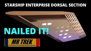 17 MY 125 SCALE USS ENTERPRISE MODEL and how I worked out the interior of the dorsal section [upl. by Aerdied]