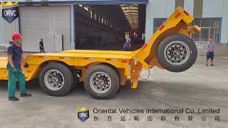 3 axles Collapsible Trailer [upl. by Euqirat397]