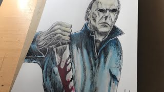 Michael Myers Art Print Stuff Work In Progress [upl. by Idet]