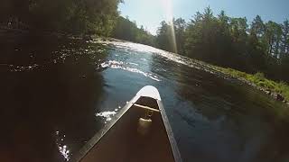 Crooked Chute Rapids running to the Chute Petawawa River Algonquin Park [upl. by Marcellina685]