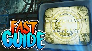 ALPHA OMEGA  ROUND 200 INSANITY MODE EASTER EGG GUIDE Black Ops 4 Zombies Tutorial [upl. by Marsland]