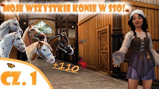 SSOMOJE WSZYSTKIE KONIE w Star Stable Wszystkie moje konie część 1 110 KONI [upl. by Lehcir127]