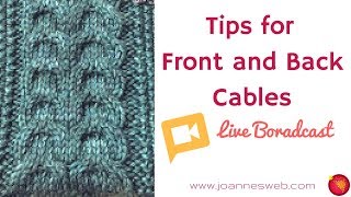 Knitting Cables How To Knit Front and Back Cables [upl. by Kreegar]