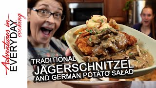 Im not German but Jager Schnitzel and Potato Salad are [upl. by Annalise]