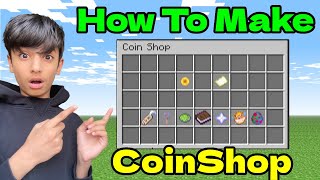 How To Make CoinShop In Minecraft Server  Player Points Plugin Tutorial  Minecraft CoinShop [upl. by Elletnwahs]