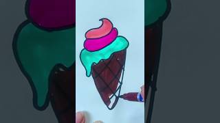 Howto draw Cone Ice creamrndrawingacademy drawing art satisfying trending shortsfeed [upl. by Cissy955]