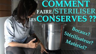 TUTO Comment faireStériliser les conserves  Astuce Bocaux Matériel Stérilisateur [upl. by Vinn]