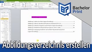 ABBILDUNGSVERZEICHNIS ERSTELLEN  Bachelorarbeit amp Hausarbeit  Word [upl. by Teahan]