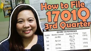 How to File Quarterly Income Tax 3rd Quarter 1701Q  8 Flat Rate [upl. by Arlena]