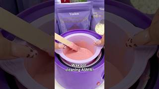 Silicone wax pot makes it easy 😍 yeelen yeelenwax waxingkit waxing hardwax waxbeads asmr [upl. by Onia]