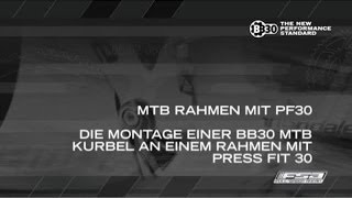 Montage einer BB30 MTB Kurbel an einem Rahmen mit Press Fit 30 FSA MTB [upl. by Jehius]