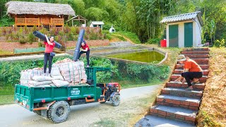 REWIND TIMELAPSE Results of 240 Days Building A Large LOG CABIN And Surrounding Farms Fullvideo [upl. by Arimihc]