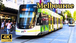 Melbourne Australia Walk Tour  Evening Rush Hour SPRING 2024 4k [upl. by Adnale]