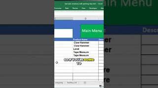 Using Barcode scanner for inventor excel exceltips [upl. by Nawor286]