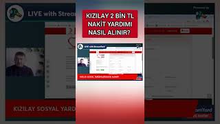 KIZILAY 2 BİN TL NAKİT YARDIMI NASIL ALINIR [upl. by Thorne530]