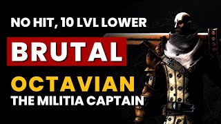 V Rising  BRUTAL Octavian the Militia Captain  No Hit 10 Levels Lower Frail  10 Boss Kill [upl. by Llertnac]