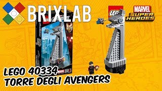 RECENSIONE LEGO 40334  TORRE DEGLI AVENGERS  SET PROMOZIONALE OMAGGIO [upl. by Eversole]