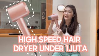 HIGH SPEED HAIR DRYER DI BAWAH 1 JUTA  Full Review ONA Hair Dryer [upl. by Airdnekal]