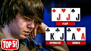 Top 5 Most EPIC Poker Hands You Must Have Seen ♠️ PokerStars [upl. by Joaquin]