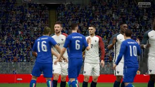 HD Italie vs France Match Amical 01 Septembre 2016 FR 1080p60fps Fifa 16 [upl. by Alysa559]