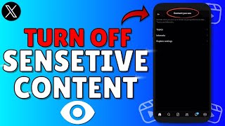 How To TURN OFF SENSITIVE CONTENT ON X  TURN On or Off Sensitive Content on X or Twitter Account [upl. by Herod831]