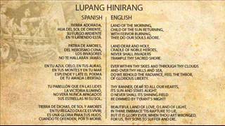 Lupang Hinirang Spanish and English Version [upl. by Aranaj]