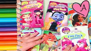 Dibujos para colorear de Vampirina Rosita Fresita Doctora Juguetes y más  Juguetes con Andre [upl. by Soloma]