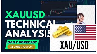 Analisa Gold Hari ini 11 Januari 2024 [upl. by Nirrol280]