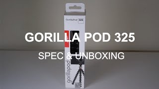 Joby GorillaPod 325 Tripod  Unboxing amp Specs [upl. by Derfnam35]