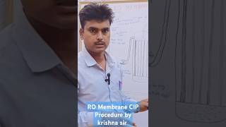 RO Membrane CIP Procedure  CIP  RO plant  Working principle of RO Membrane delydays [upl. by Rika]