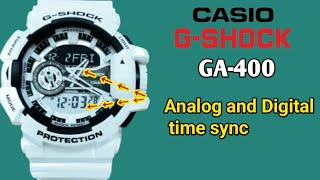 How to sync Analog and Digital time on Casio Gshock GA4005398 [upl. by Jeanna]