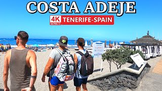 TENERIFE  COSTA ADEJE  Take a look at the Current Situation ☀️ 4K Walk ● August 2024 [upl. by Inanak]