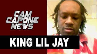 King Lil Jay On Seeing King Von In Jail amp Knowing Him Before The War [upl. by Ahtis386]