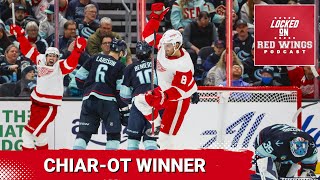 Ben Chiarot wins it in OT over the Seattle Kraken  Detroit Red Wings split road trip [upl. by Alat]