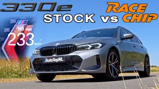 2024 BMW 330e Touring LCI  STOCK vs RACECHIP 0100 100200 amp INSTALLATION [upl. by Oniliuqnart]