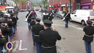 Shankill Road Defenders FB  Brian Robinson Memorial Parade 030922 [upl. by Ailey]