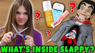 Whats Inside SLAPPY THE DUMMY He Ate My ELF ON THE SHELF [upl. by Breh]