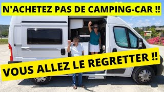 ❌on DÉTESTE VIVRE en CAMPINGCAR 😡 ARNAQUE amp marques à éviter avantage et inconvénient test benimar [upl. by Lanctot368]